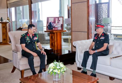 2024 THE NEW COMMANDANT CALLS ON THE COMMANDER OF THE ARMY