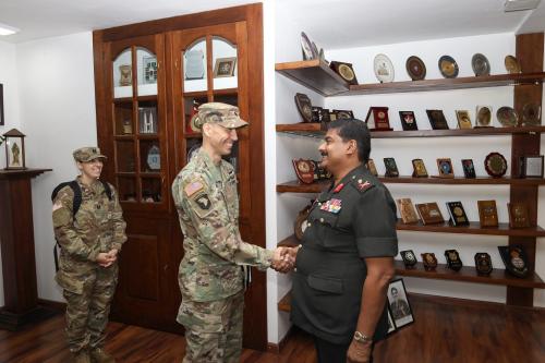 2023 UNITED STATES SENIOR DEFENCE OFFICIAL / DEFENCE ATTACH&Eacute; TO SRI LANKA AND THE MALDIVES CALLS ON THE COMMANDANT - DSCSC