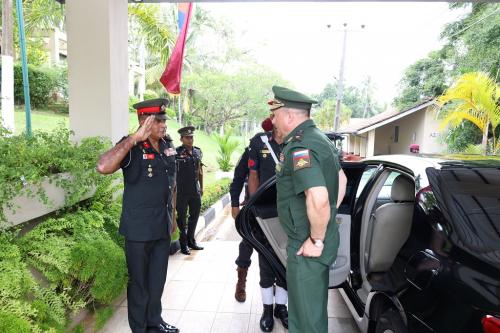 2024 DEPUTY CHIEF OF STAFF OF THE LAND FORCES OF THE RUSSIAN FEDERATION RECEIVED A RED CARPERT WELCOME AT THE DSCSC